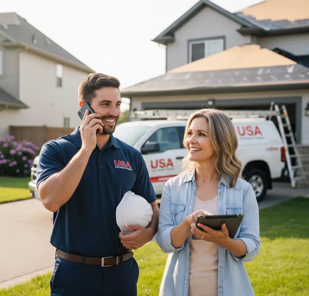USA Roof Repair Experts customer support in Bergenfield